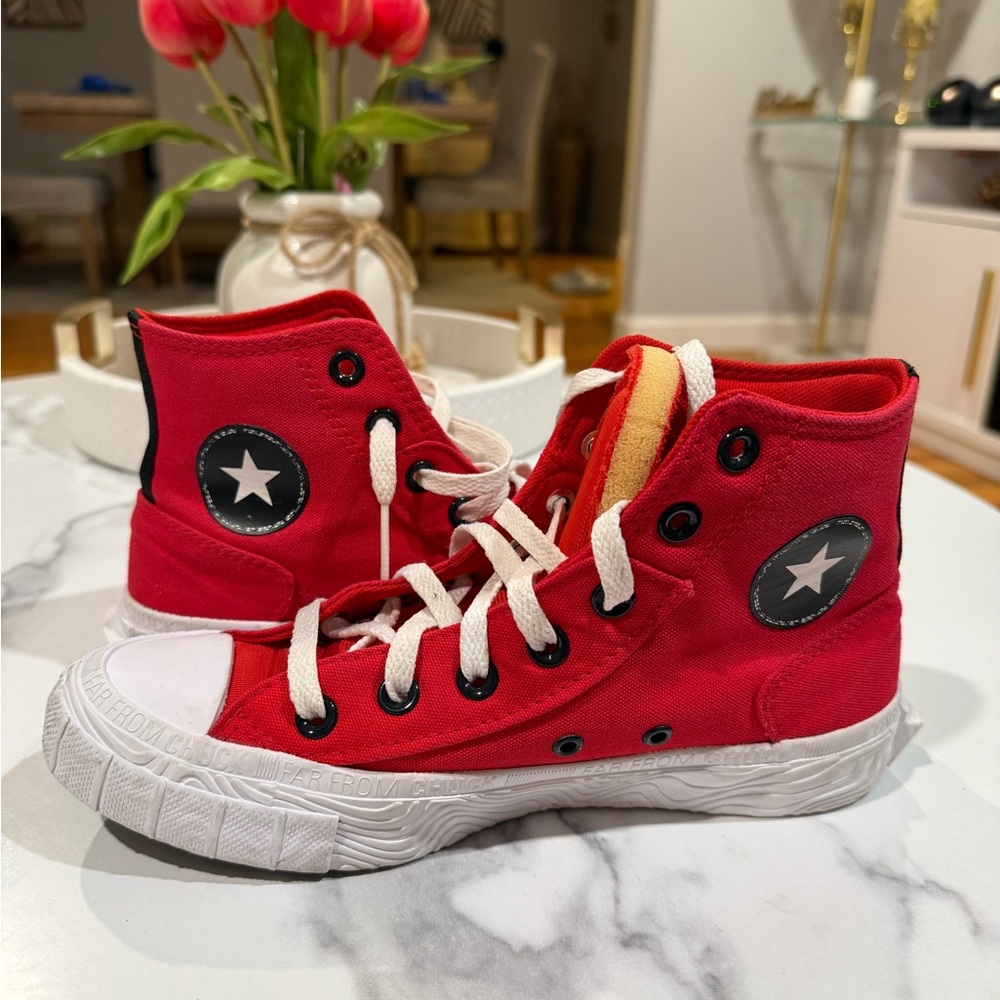 Converse Kids Red High-Top Sneakers